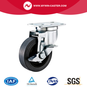 Plate Side Braked Conductive TPR Caster