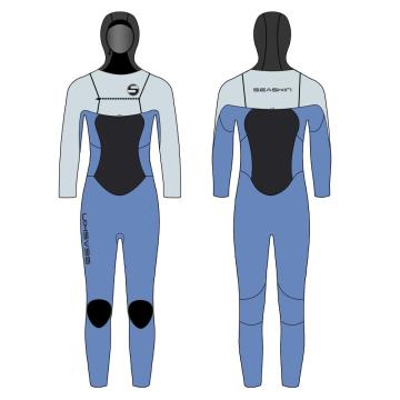 Seaskin Girls Winter Hooded Surfing Wetsuits