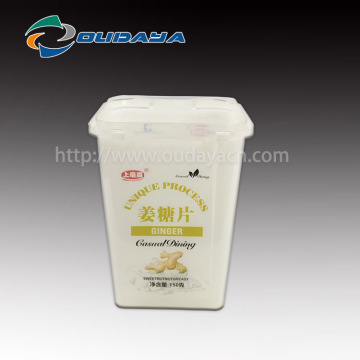 IML customized IML packaging square plastic IML container