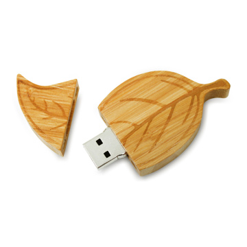 Wooden Leaf usb flash drive