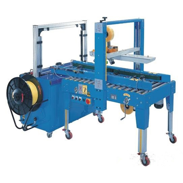Automatic Carton Sealing And Strapping Machine