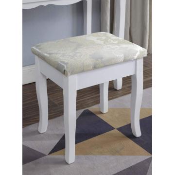 White Wooden Vanity Makeup Table and Stool Set Cheap Dressing Table Designs