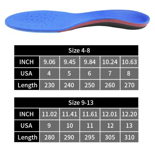 Plantar Fasciitis Insoles Arch Supports Shoes pad insert