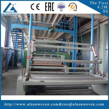 High efficiency AL-2400 S 2400mm non woven fabrics making machinery with low price