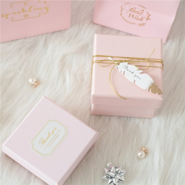 Pink best jewelry packaging paper box