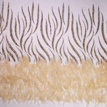 Soft Beaded Skin-Friend Embroidery Fabric