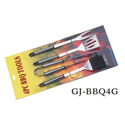 4-Piece  Stainless Steel Barbecue Grilling Utensils