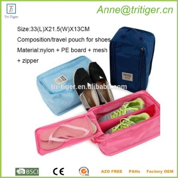 Portable Waterproof Travel Shoes Storage Tote Bag 3 pairs
