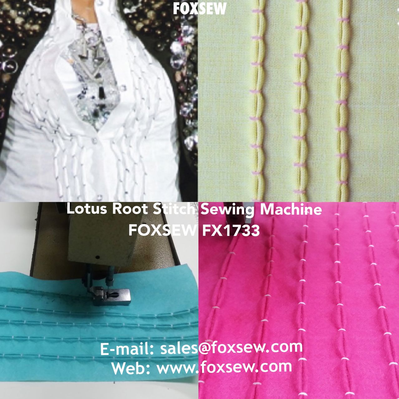 Lotus Root Stitch Sewing Machine FOXSEW FX1733 -4