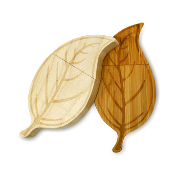 Wooden Leaf usb flash drive