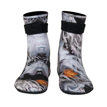 Seaskin Neoprene Snorkeling Camo Socks With Rubber Printing