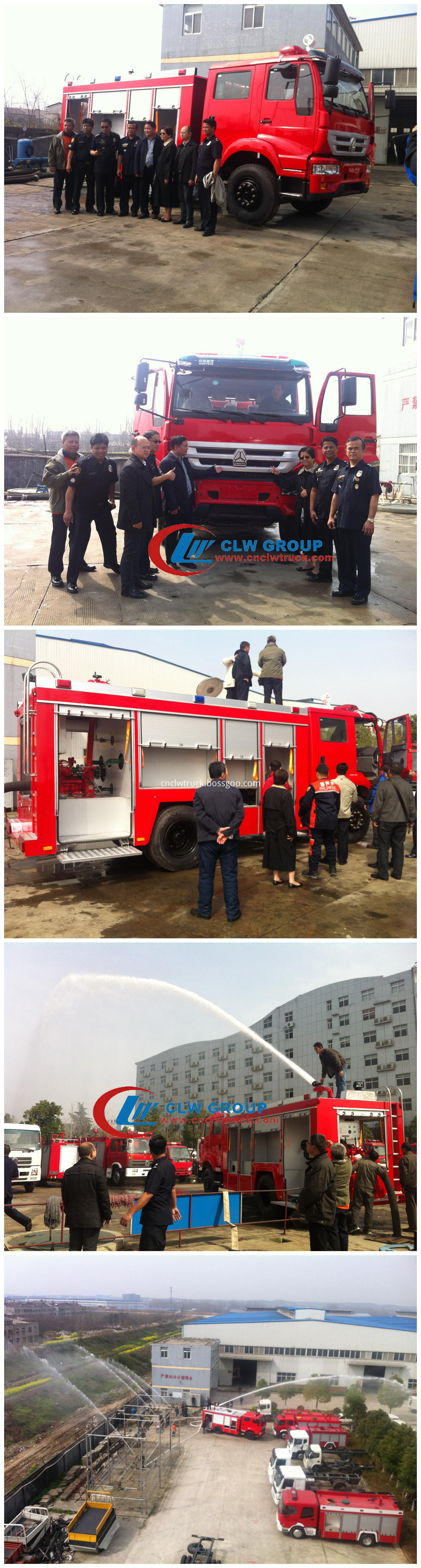 fire rescue truck customer visit