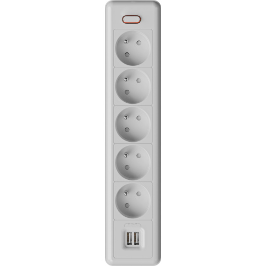 5 ways French extension sockets with USB