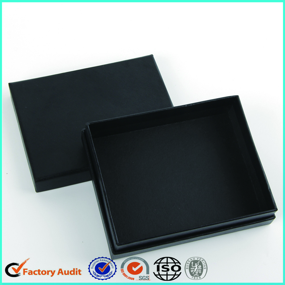 Customized Black Cardboard Jewellery Ring Box