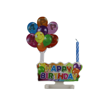 Electronical sing happy birthday music candle