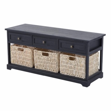 wooden frame Chic entryway spongio cushion shoes storage bench,ottoman with storage basket