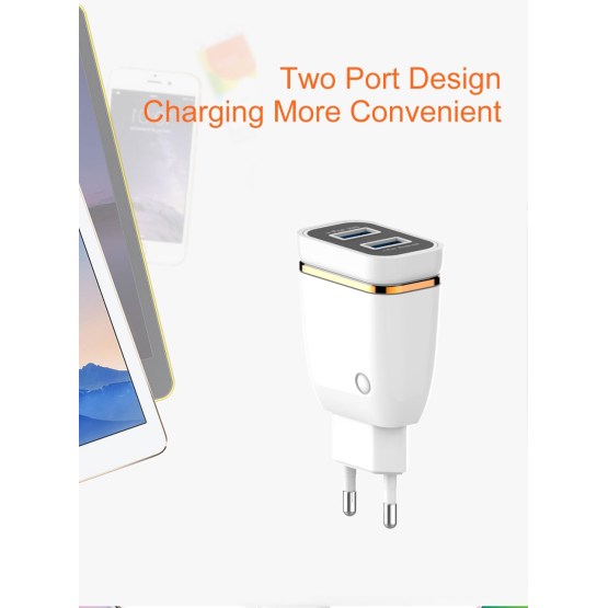 Wall Charger 2Port USB Charger  Fast Charger