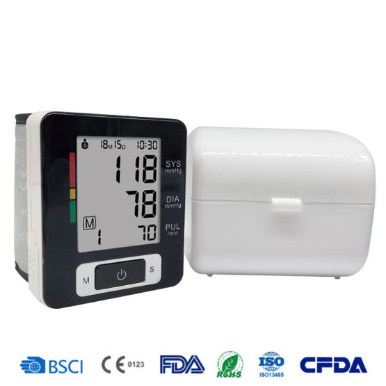 Wrist Type Manual Sphygmomanometer Blood Pressure Monitor
