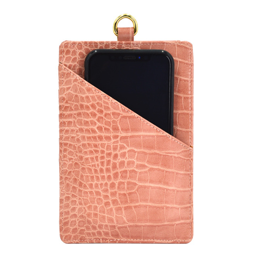New fashion Crocodile Lanyard Wallet Leather Card Holder