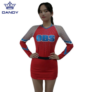 Custom Metallic Fabric Youth Cheerleader Dress