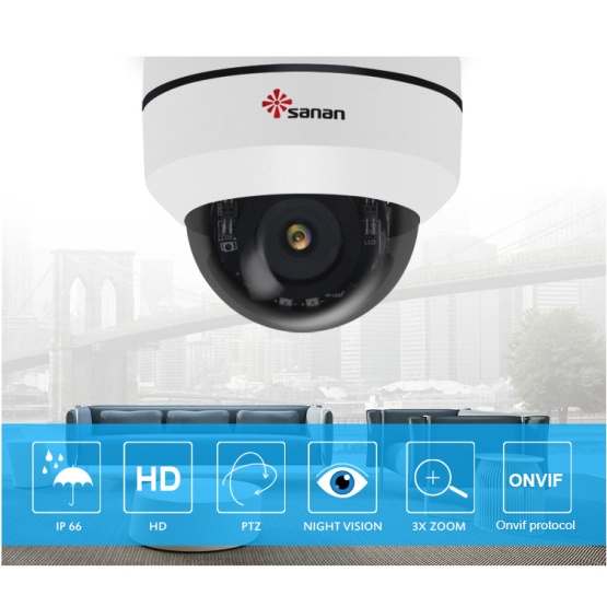 2.8-12mm Wired Security CCTV PTZ IP Camera
