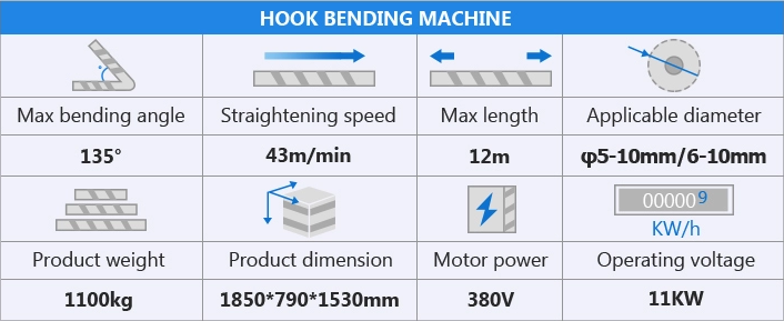 Hook bending machine