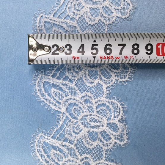 White Embroidery Tulle Lace Trim