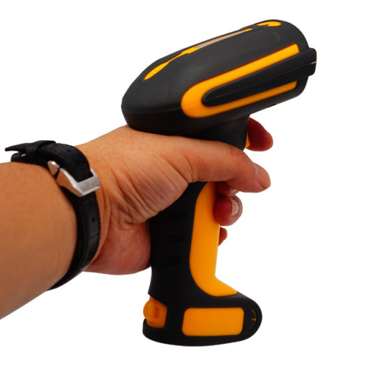 Rugged 1d/2d barcode scanner with cradle