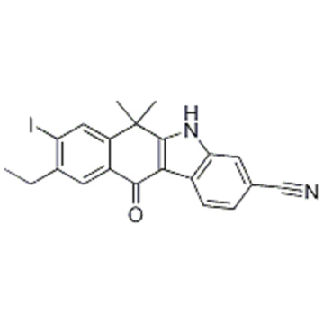 9-ethyl-8-iodo-6,6-diMethyl-11-oxo-6,11-dihydro-5H-benzo[b]carbazole-3-carbonitrile CAS 1256584-80-1