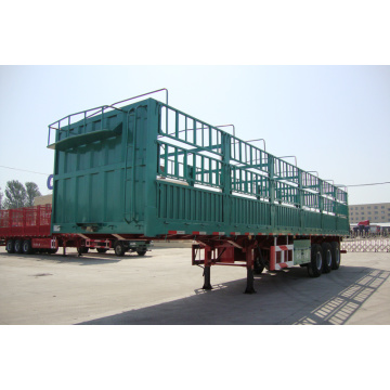 Container Carrying Flat Bed Semi Trailer Truck
