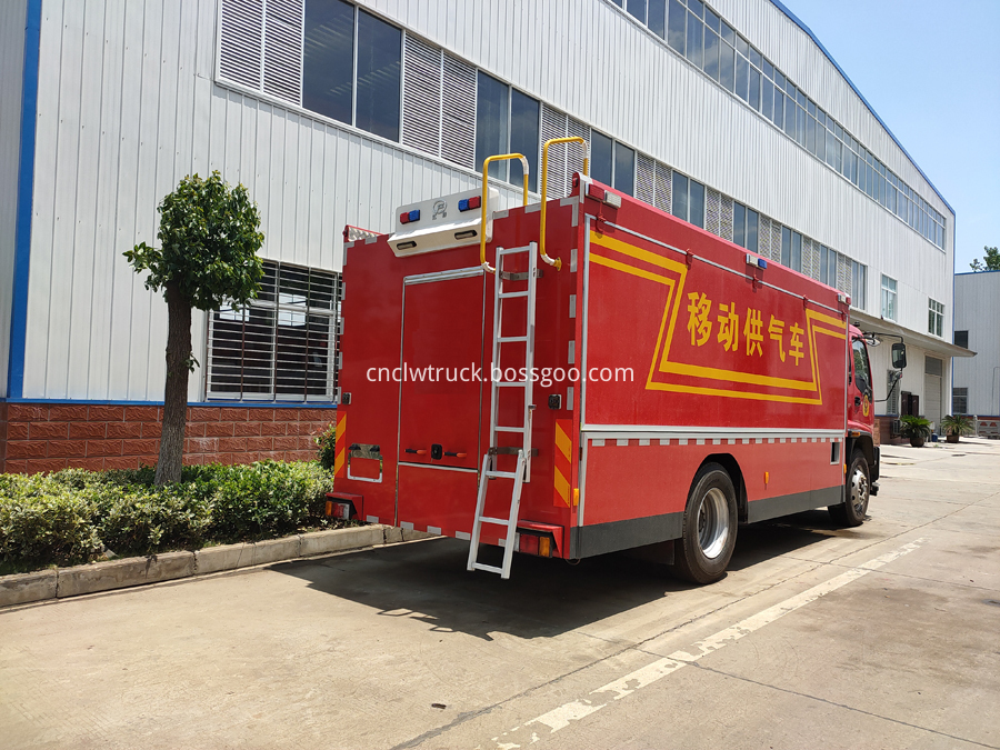 Oxygen supply fire truck factory