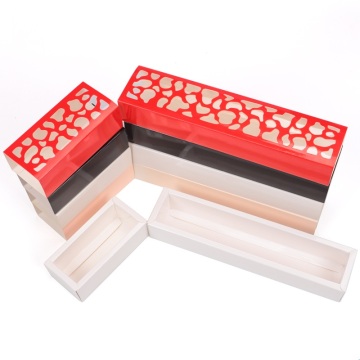 Hollow out macaron packaging box wholesale