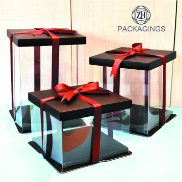 Plastic Bake Cake Packaging Box Gift Boxes