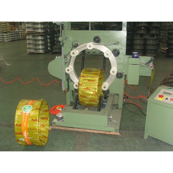 Semi automatic cable coil wrapping machine
