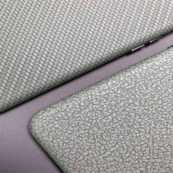 Stone Embossed Hologram Faux Leather for Electronic Package