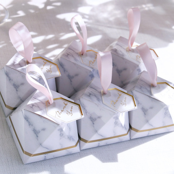 Marble small wedding candy box
