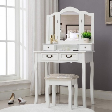 4 Drawers Vanity Dressing Table White furniture