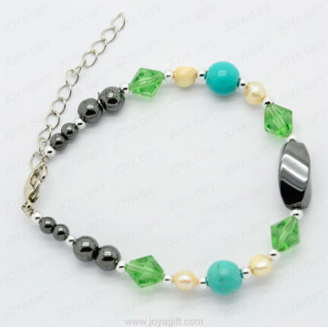 hematite twist beads bracelet