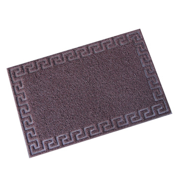 Welcome coil door mat joint for foot cleaning