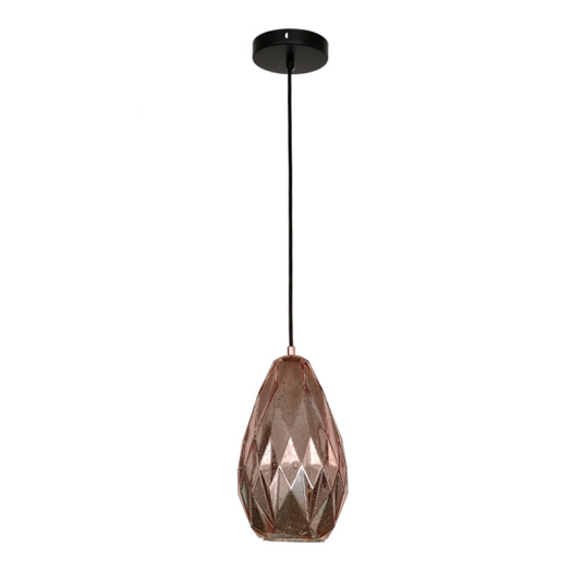 Modern gold and rose Glass Decorative Pendant Lamp