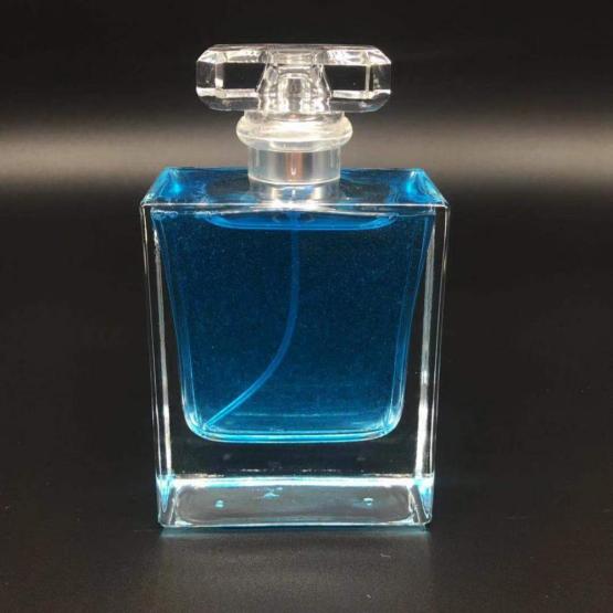 100ml square bottle transparent spray glass perfume bottle