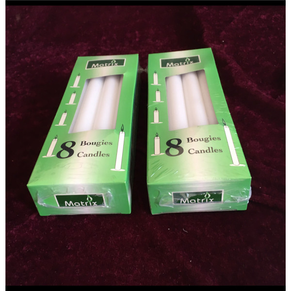 white bright candles bougies