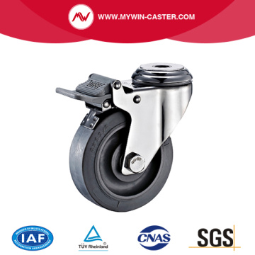 Braked Bolt Hole TPR Stainless Steel Caster
