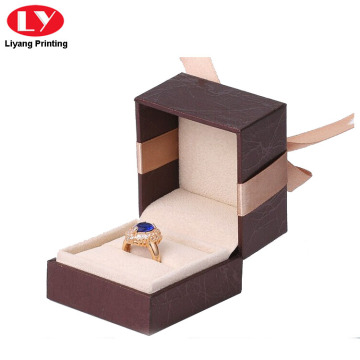 Elastic Close Luxury Ring Jewelry Boxes