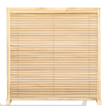 Louver, adjustable luminance, solid wood screen, partition, folding, simple modern living room mobile folding screen, double sid