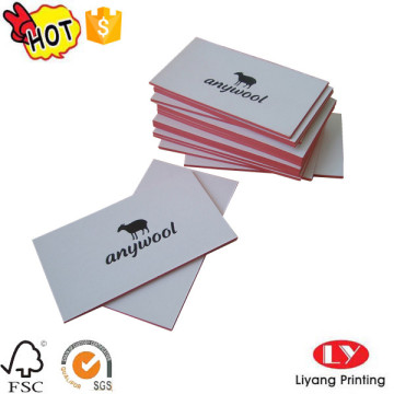 Hot business card printing with finishing