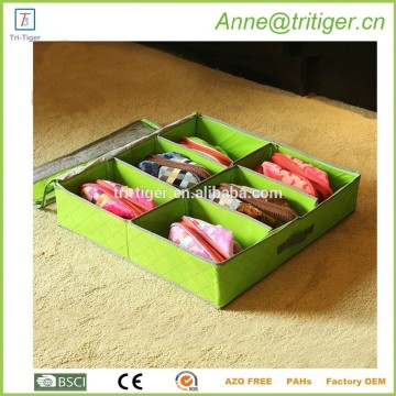 Dust-proof Underbed Shoes Cloths Storage Foldable Drawer Dividers Closet Organizer Bag with See-Through Window with Dividers