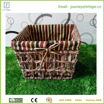 Handmade Weave basket with line
