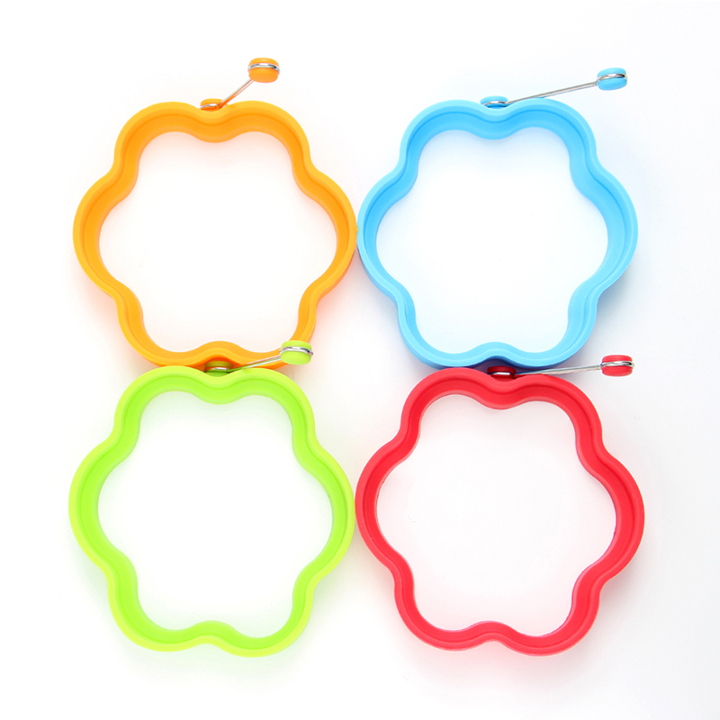 4 Pack Pancake Mold Silicone Egg Cook Ring