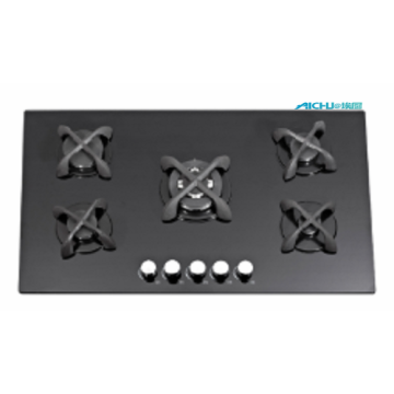 8mm Tempered Glass With 5 Burners Cooktop